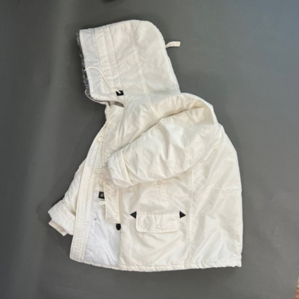 Japanese Military Fur Lined Zip Puffer Flight Jacket